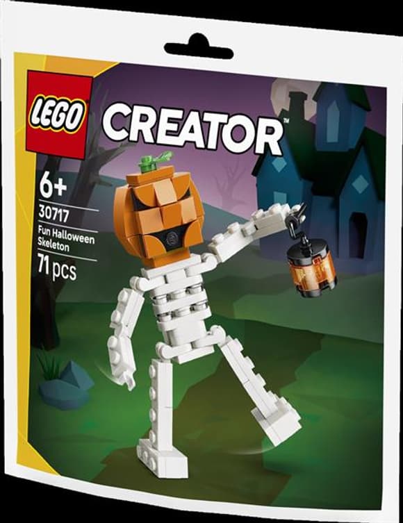 Конструктор LEGO® Веселий геловінський скелет, 71 деталь (30717)