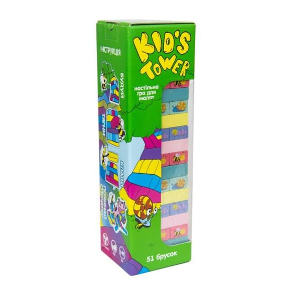 Настільна гра Strateg Kid's Tower Дженга укр. мовою (30863)
