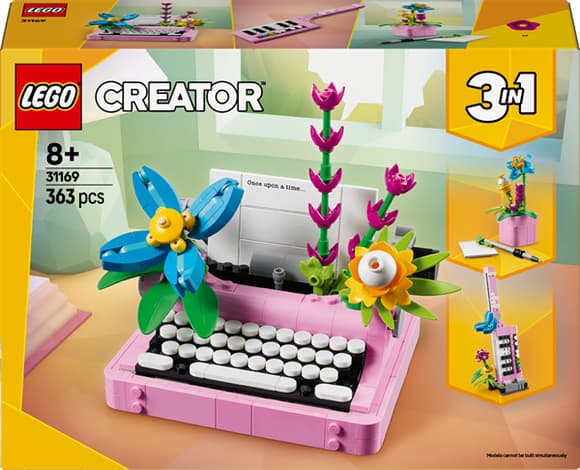 Конструктор LEGO Creator Друкарська машинка з квітами 363 деталі (31169)