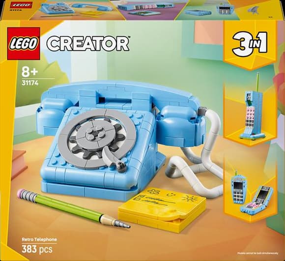 Конструктор LEGO Creator Ретро-телефон 383 деталі (31174)