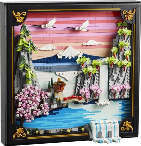Конструктор LEGO ART Японський пейзаж із цвітом сакури 1892 Деталі ( 31218 )