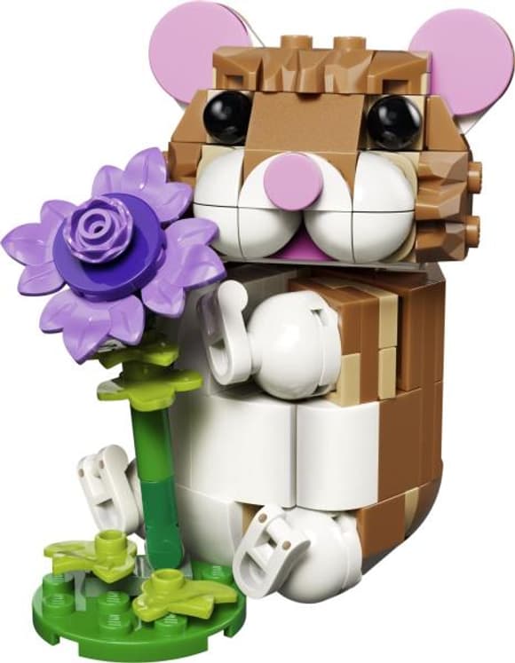 Конструктор LEGO Creator Чарівний хом'як з квіткою 166 Деталей (31376)