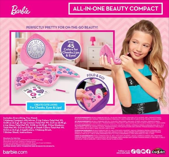 Набір дитячої косметики Cra-Z-Art Barbie All in One Beauty Compact (34067CRA)