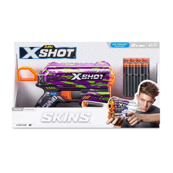 Швидкострільний бластер X-Shot Skins Flux Crucifer 8 патронів (36516J)