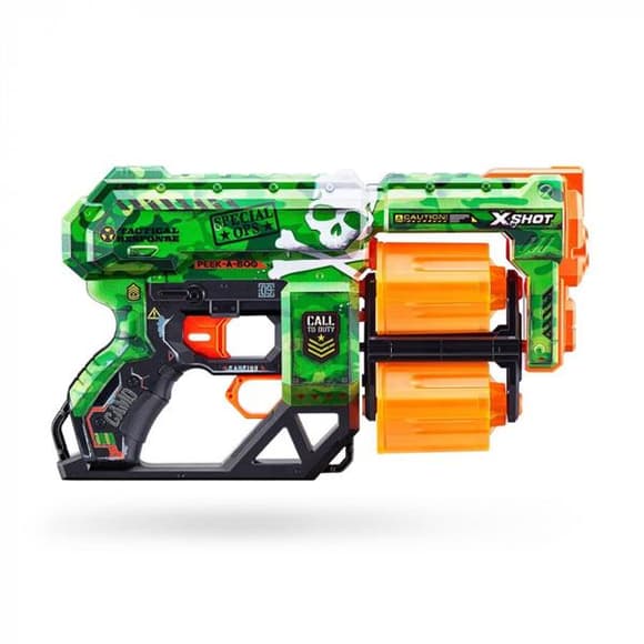 Скорострельный бластер X-Shot Skins Dread Camo 12 патронов (36517D)