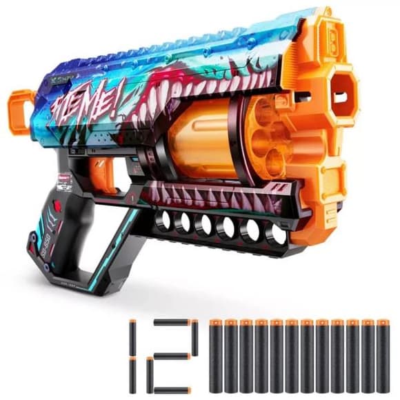 Швидкострільний бластер X-Shot Skins Griefer Shark Thrasher 12 патронів (36561В)