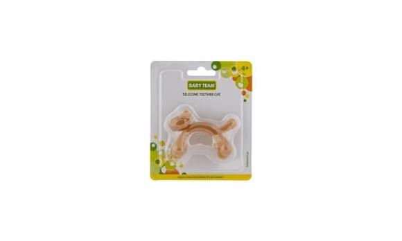 Прорезыватель Baby Team Котик силиконовый (4026)