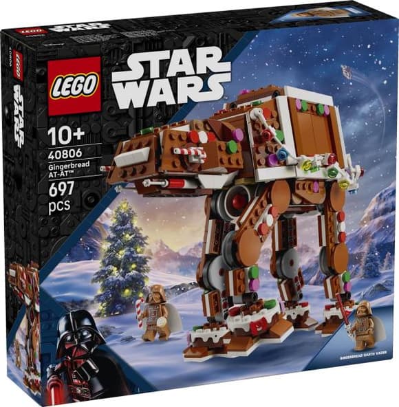 Конструктор  LEGO® Star Wars™ Пряниковий крокохід AT-AT™, різдвяний набір (40806)
