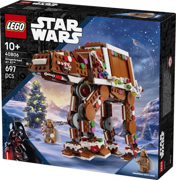 Конструктор  LEGO® Star Wars™ Пряниковий крокохід AT-AT™, різдвяний набір (40806)