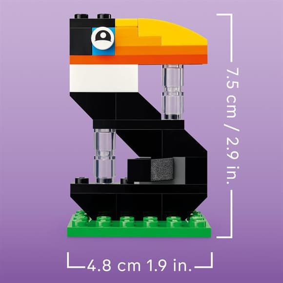 Конструктор LEGO® Цифры на день рождения Животный декор, 281 деталь (40807)