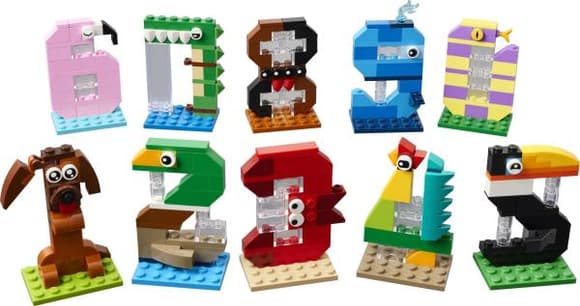 Конструктор LEGO® Цифри на день народження Тваринний декор, 281 деталь (40807)