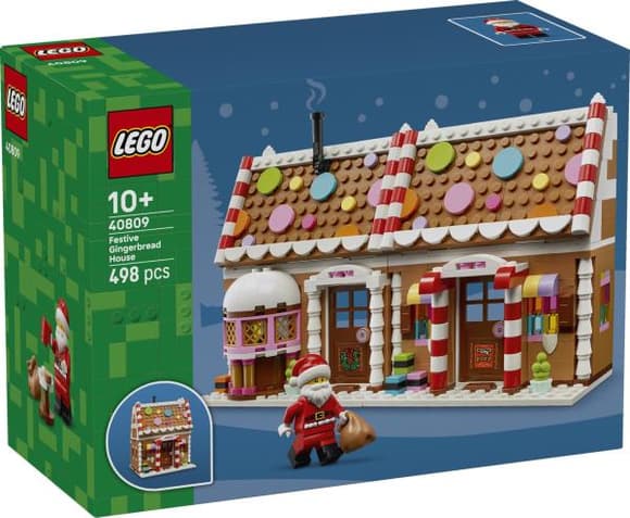 Конструктор LEGO® Святковий пряниковий будиночок Різдвяна іграшка для дітей (40809)