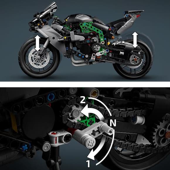 Конструктор LEGO Technic Мотоцикл Kawasaki Ninja H2R 643 детали (42170)