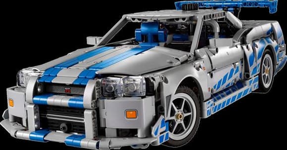 Конструктор LEGO Technic Подвійний форсаж Автомобіль Nissan Skyline GT-R (R34) 1410 деталей (42210)