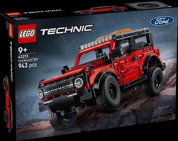 Конструктор LEGO Technic Позашляховик Ford Bronco SUV 943 деталі (42213)