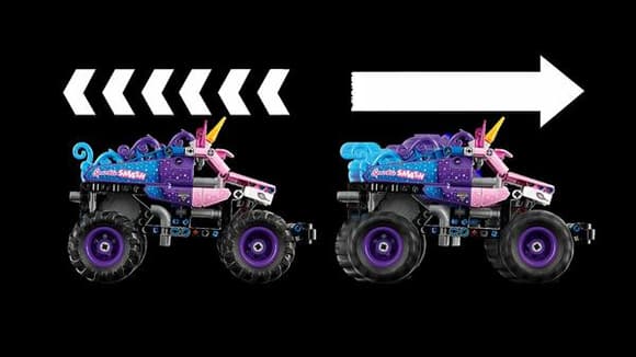 Конструктор LEGO Technic Monster Jam™ Sparkle Smash™ із функцією «Pull-Back» 243 Деталі (42220)