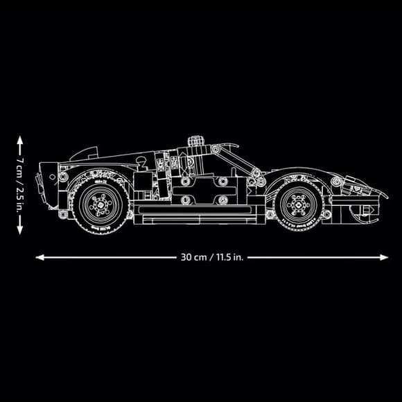 Конструктор LEGO Technic Автомобіль для перегонів Ford GT40 MKII 1966 року 793 Деталі (42223)