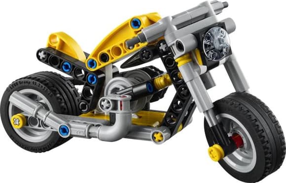 Конструктор LEGO Technic Жёлтый мотоцикл 151 деталь (42225)