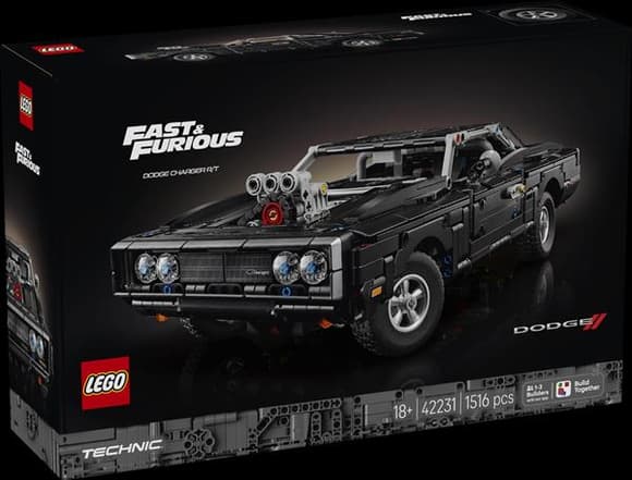 Конструктор LEGO® Technic Форсаж Автомобіль Dodge Charger R/T, 1516 деталей (42231)