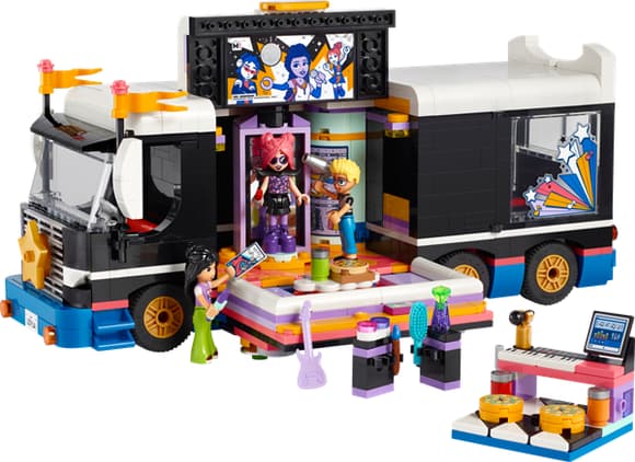 Конструктор LEGO Friends Автобус для музичного туру попзірки 845 деталей (42619)