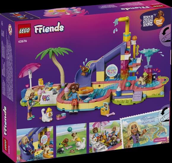 Конструктор LEGO® Friends Веселый день в аквапарке Набор конструктора, 278 деталей (42676)