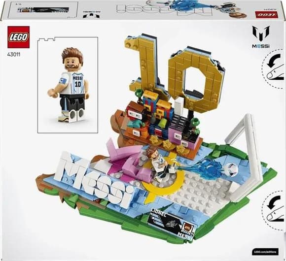 Конструктор LEGO® Editions Ліонель Мессі — найкращі моменти футбольних матчів, 500 деталей (43011)