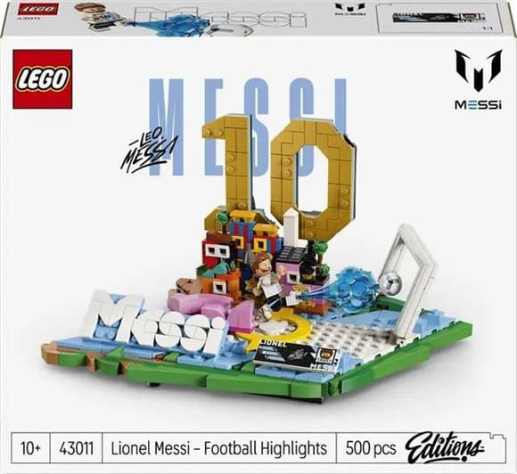 Конструктор LEGO® Editions Ліонель Мессі — найкращі моменти футбольних матчів, 500 деталей (43011)