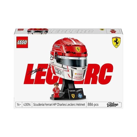 Конструктор LEGO® Editions Шолом Шарля Леклера з команди Scuderia Ferrari HP, 886 деталей  (43014)