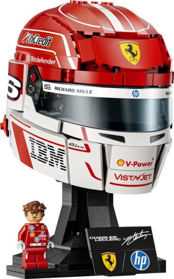 Конструктор LEGO® Editions Шлем Шарля Леклера c команды Scuderia Ferrari HP, 886 деталей  (43014)