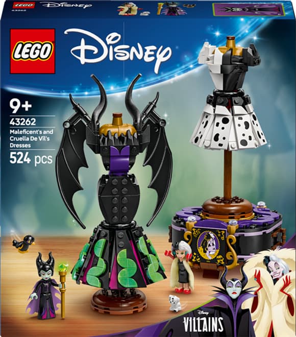 Конструктор LEGO Disney Villains Сукні Малефісенти та Лютелли де Віль 524 деталі (43262)
