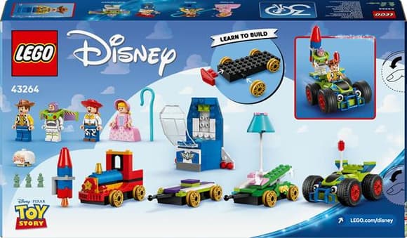 Конструктор LEGO Disney та Pixar Святкування з Історії Іграшок потяг і авто для перегонів 206 деталей (43264)
