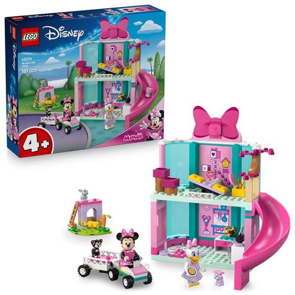 Конструктор LEGO Disney Готель Мінні для домашніх улюбленців 161 деталь (43274)