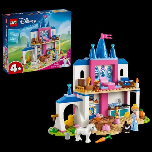 Констурктор LEGO® Disney Принцеса Замок Попелюшки та її друзів-тварин, 149 деталей (43283)