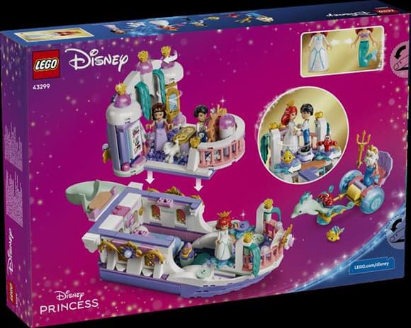 Конструктор LEGO® Disney Принцеса Королівський весільний човен Аріель, 519 деталей (43299)