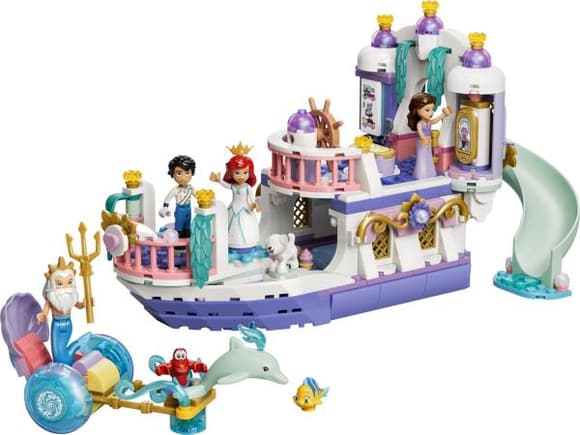 Конструктор LEGO® Disney Принцеса Королівський весільний човен Аріель, 519 деталей (43299)