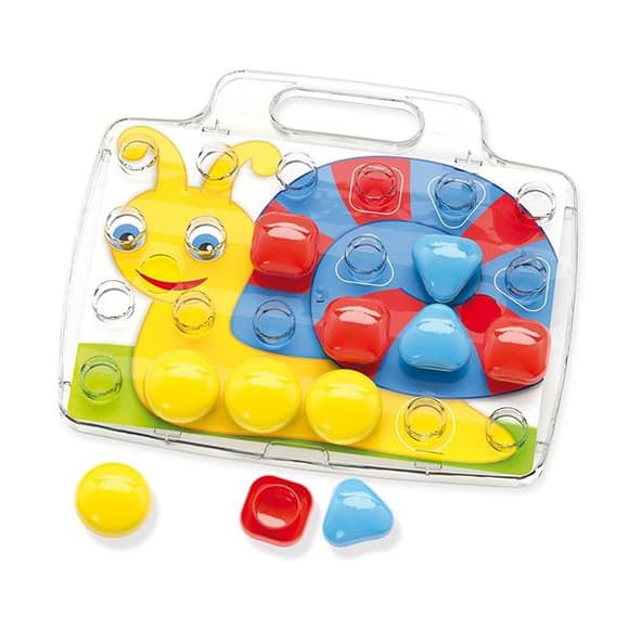 Детская мозаика Quercetti Fanta Color Baby с доской 24 эл. (4400-Q)