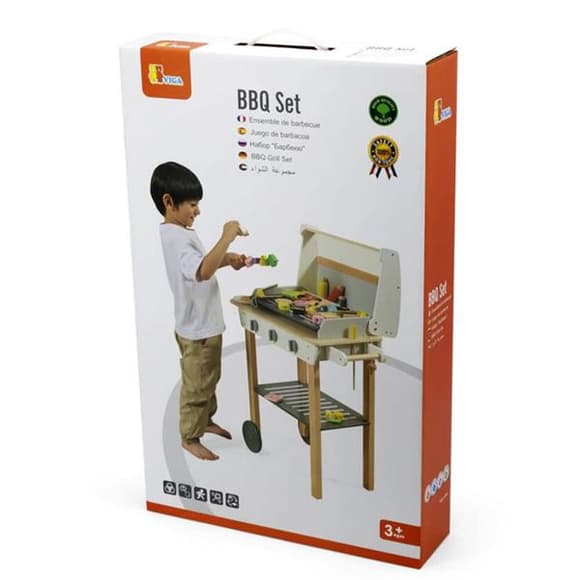 Дитячий гриль Viga Toys Барбекю з продуктами (44656)