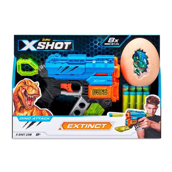 Швидкострільний бласт ер X-Shot Dino Extinct New 1 яйце 8 патронів (4870R)