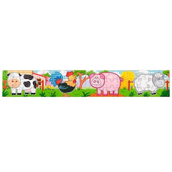 Деревянный пазл Viga Toys Ферма 4 в 1, 48 эл. (50069)