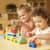 Деревянная каталка Viga Toys Поезд из блоков (50089)