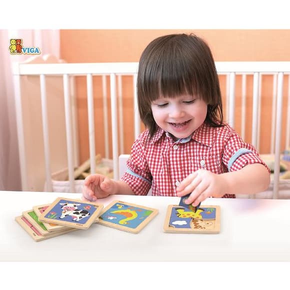 Дерев'яний мініпазл Viga Toys Мураха, 4 ел. (50139)