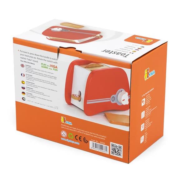Игрушечный тостер Viga Toys из дерева (50233FSC)
