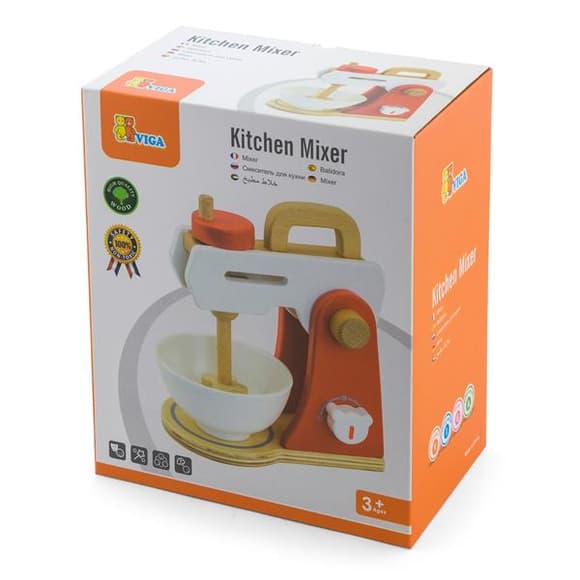Игрушечный миксер Viga Toys из дерева (50235FSC)