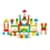 Деревянные кубики Viga Toys Цветные блоки, 80 шт., 2,5 см (50333)