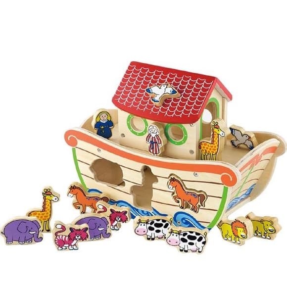 Деревянный сортер Viga Toys Ковчег со зверятами (50345)
