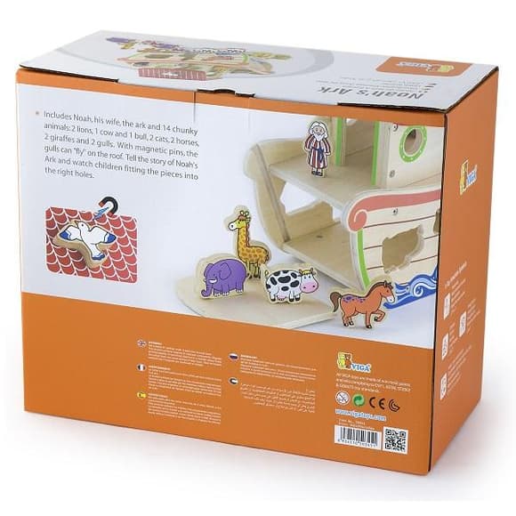 Деревянный сортер Viga Toys Ковчег со зверятами (50345)