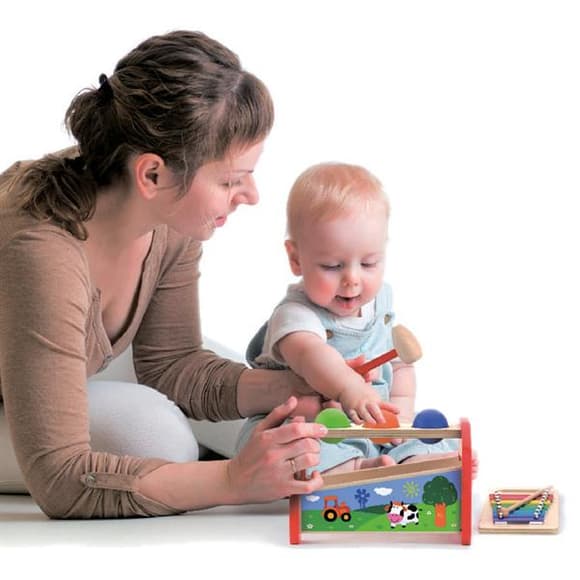 Деревянная стучалка Viga Toys Шарики и ксилофон (50348)