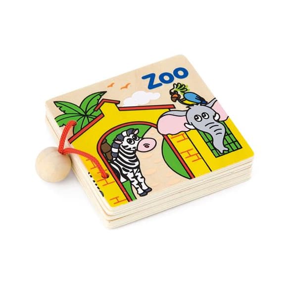 Деревянная книжка Viga Toys Первые английские слова (50386)