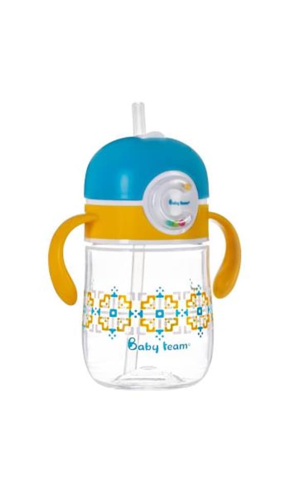 Поїльник Baby Team Tritan з силіконовою трубочкою 300 мл (5040)