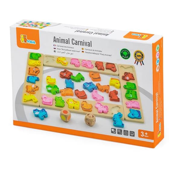 Настольная игра Viga Toys Карнавал зверят (50450)